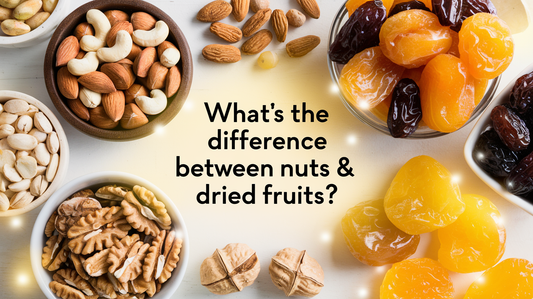 Difference Between Nuts & Dried Fruits