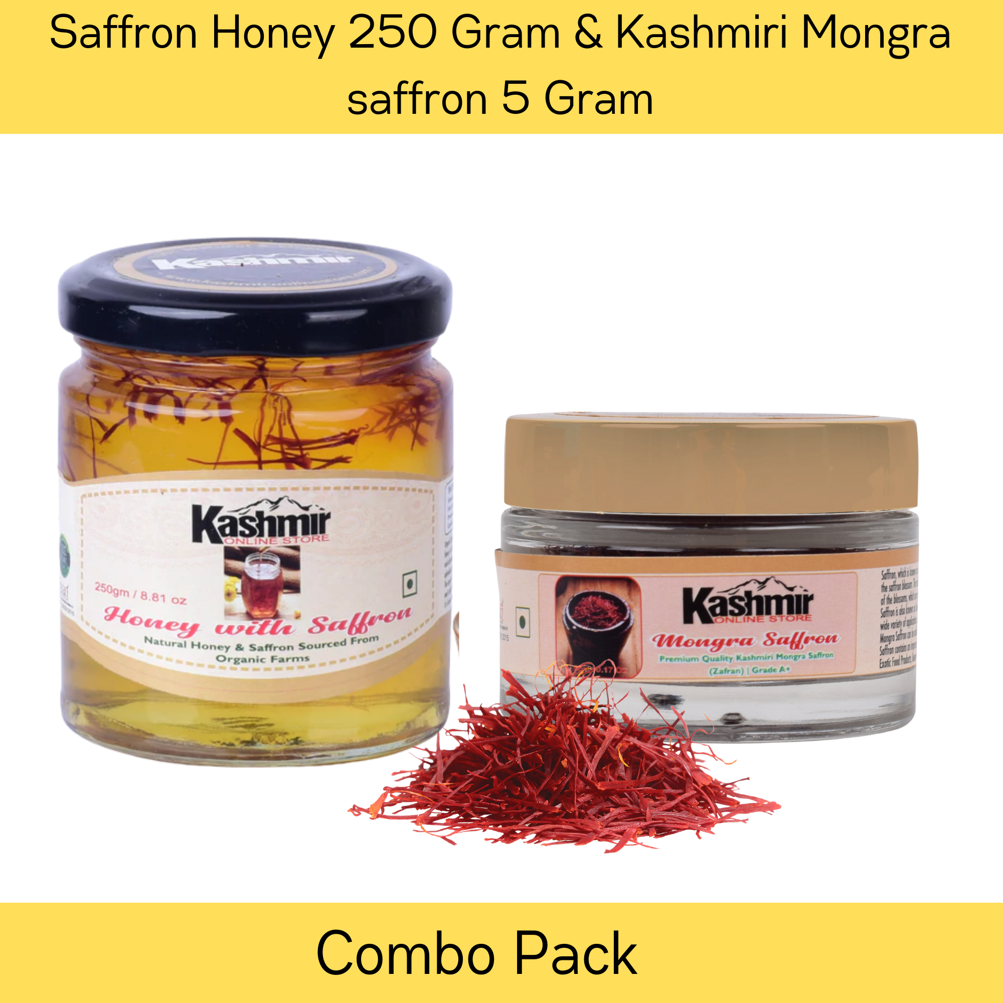 Combo Pack of Saffron Honey And Saffron