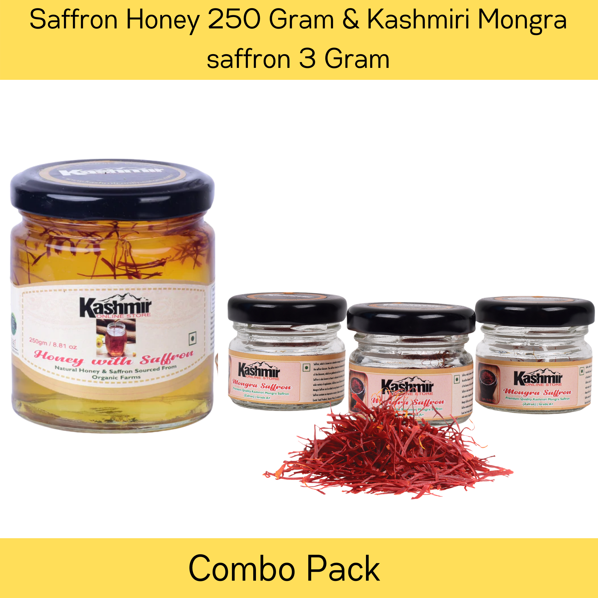 Combo Pack of Saffron Honey And Saffron